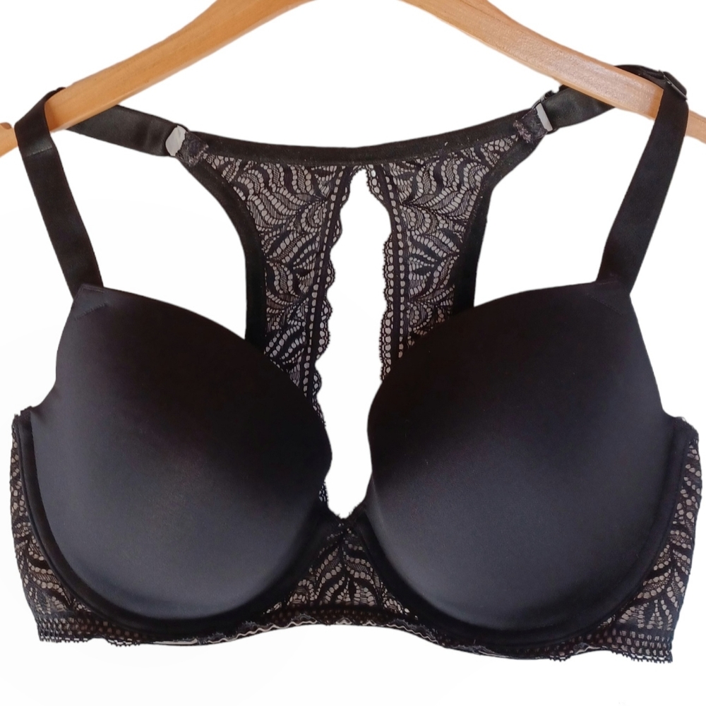 🍀HP🍀Paramour Size 38D Carolina Seamless Plunge Racerback Bra - Picture 2 of 10